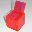 scatola in plexiglas colorata (vari colori e misure)